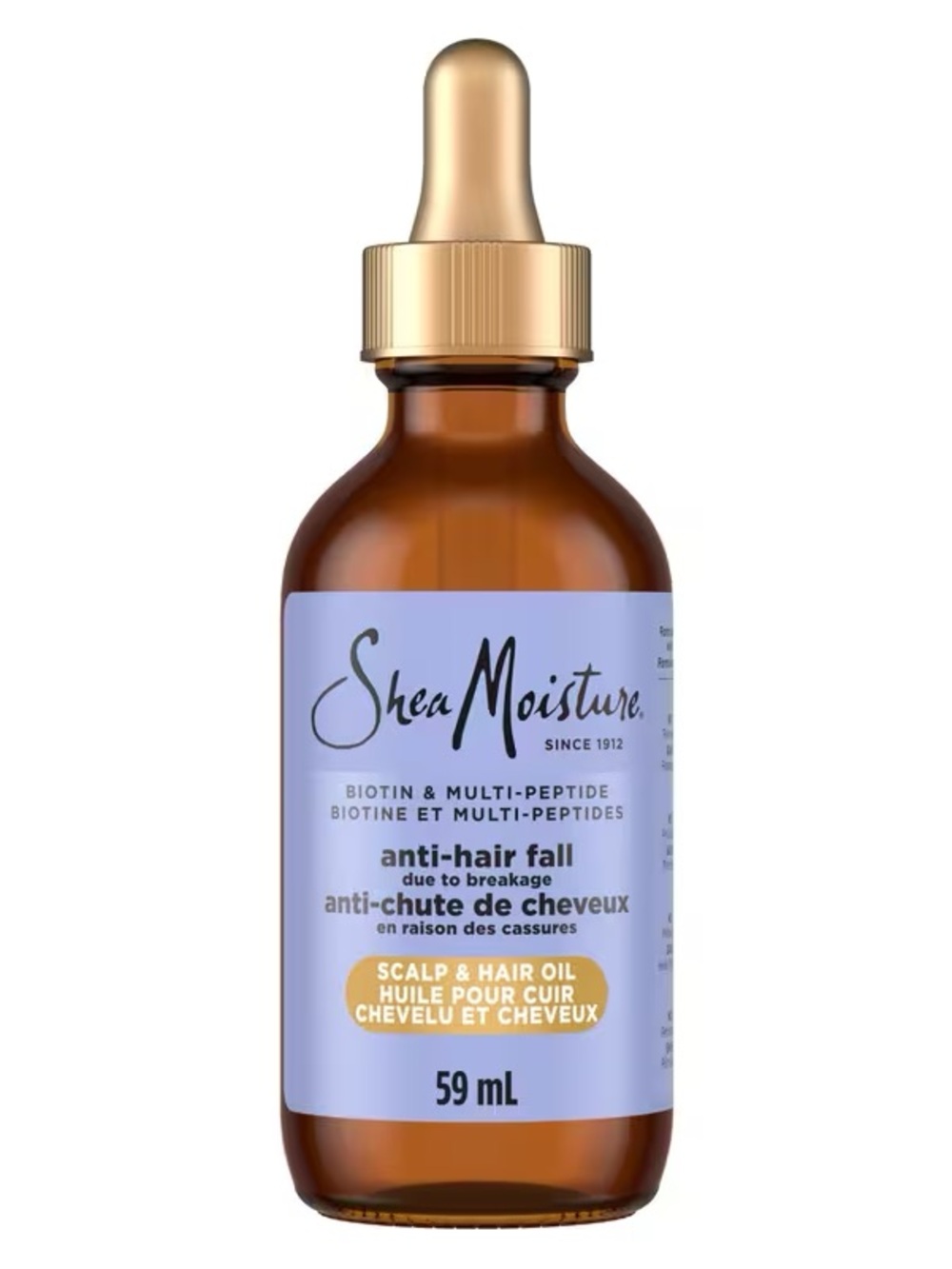 Shea Moisture Anti Hair Fall Scalp & Hair Oil, with Biotin & Multi Peptides